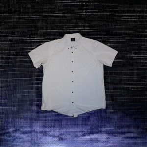 Oakley Men's White Button-Up Short Sleeve Shirt - Large